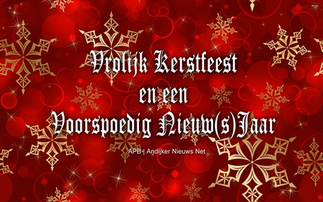 Vrolijk Kerstfeest en een Voorspoedig Nieuw(s)jaar