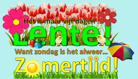 Korte lente vanwege ‘vroege’ zomertijd