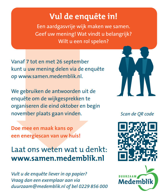 Klimaatverandering vraagt om actie, ook in de gemeente Medemblik - Doel: aardgasvrij in 2050 (Andijk Centrum)