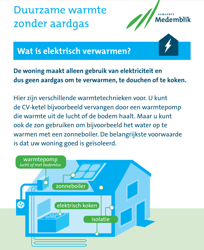 Klimaatverandering vraagt om actie, ook in de gemeente Medemblik - Doel: aardgasvrij in 2050 (Andijk Centrum)